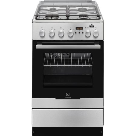 Aragaz mixt Electrolux EKK54950OX, PlusSteam, Grill, Cuptor electric, 4 arzatoare