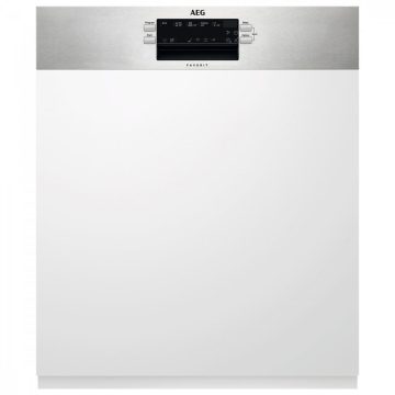 Masina de spalat vase semi-incorporabila AEG FEE53600ZM, 13 seturi, 5 programe, Clasa D, (clasificare energetica veche Clasa A+++)