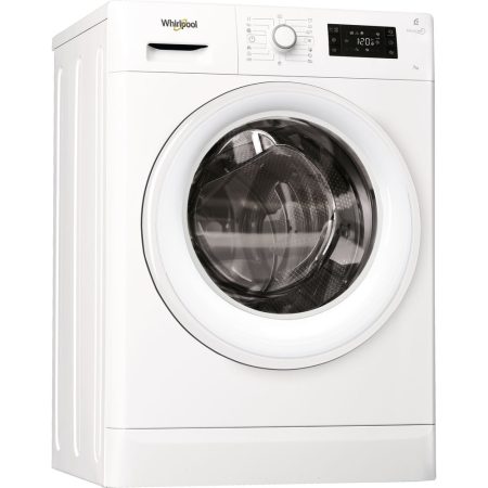 Masina de spalat rufe slim Whirlpool FWSG71283W FreshCare+, 1200 RPM, 7 kg, Clasa A+++