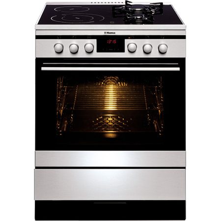 Aragaz mixt Hansa FCMX69215, Cuptor electric, Grill, Rotisor, 4 arzatoare, Clasa A