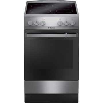 Aragaz electric Hansa FCCX580009, Vitroceramica, Grill, Clasa A