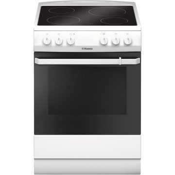 Aragaz electric Hansa FCCW680009, Vitroceramica, Grill, Clasa A