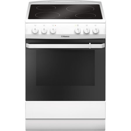 Aragaz electric Hansa FCCW680009, Vitroceramica, Grill, Clasa A