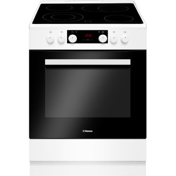 Aragaz electric Hansa FCCW69493, Vitroceramic, Grill, Clasa A