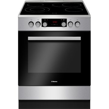 Aragaz electric Hansa FCCX69493, Vitroceramic, Grill, Clasa A