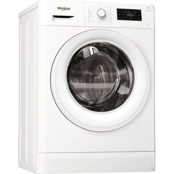 Masina de spalat rufe slim Whirlpool FWSG61053W, 6th Sense, FreshCare+, 1000 RPM, 6 kg, Clasa A+++