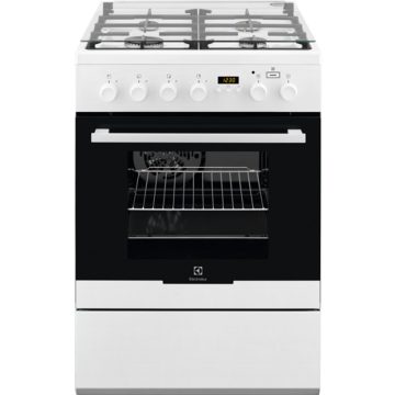 Aragaz mixt Electrolux EKK64982OW, Cuptor electric, PlusSteam, 4 arzatoare