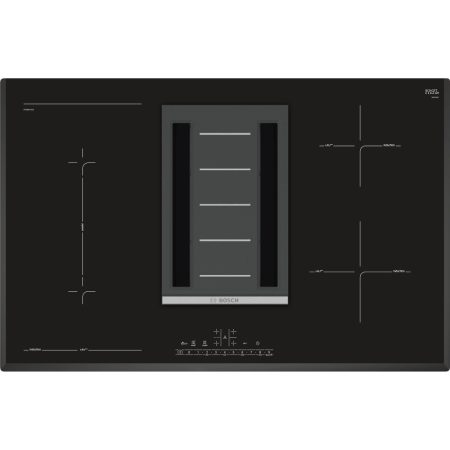 Plita incorporabila cu hota Bosch PVS851F21E, Inductie, 4 zone de gatit