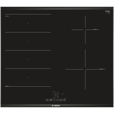 Plita incorporabila Bosch PXE675BB1E, Inductie, Vitroceramica, 4 zone de gatit