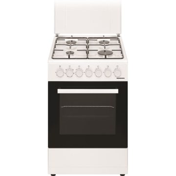 Aragaz mixt Heinner HFSC-M60LITGC-WH, Grill, 4 arzatoare