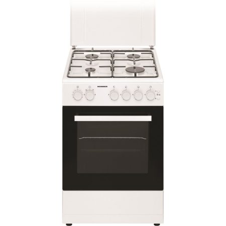 Aragaz pe Gaz Heinner HFSC-S60LITGR, Rotisor, Grill, 4 arzatoare