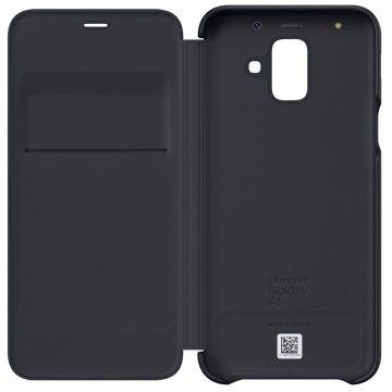 Husa Flip Wallet Samsung pentru Galaxy A6 2018, Negru