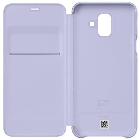 Husa Flip Wallet Samsung pentru Galaxy A6 2018, Liliac