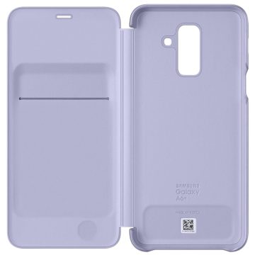 Husa Flip Wallet Samsung pentru Galaxy A6 Plus 2018, Liliac