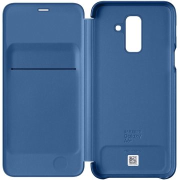 Husa Flip Wallet Samsung pentru Galaxy A6 Plus 2018, Albastru