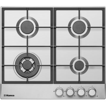 Plita incorporabila Hansa BHGI61159, Gaz, Aprindere electrica, 4 arzatoare, WoK