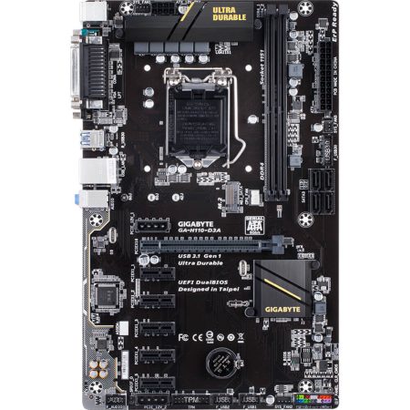 Placa de baza Gigabyte GA-H110-D3A, ATX