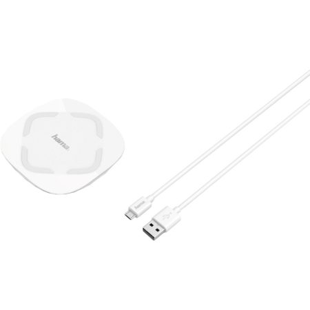 Incarcator wireless Hama QI-UFC 10 178976, Fast Charge, Alb