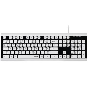 Tastatura lavabila Hama R9173000, USB, Alb