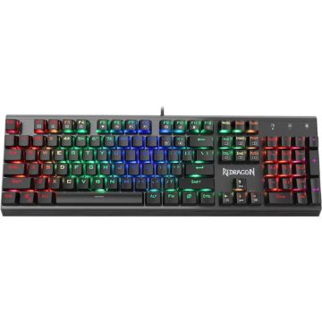 Tastatura gaming mecanica Redragon Pratyusa RGB, Negru