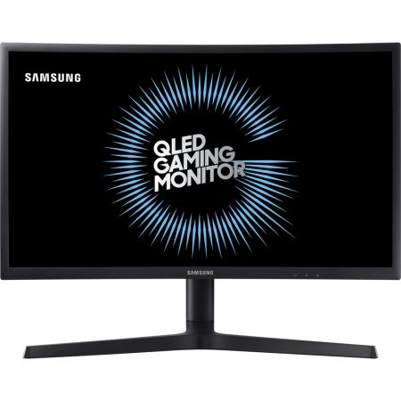 Monitor curbat gaming QLED Samsung C24FG73, 23.5", Full HD, VA, 1ms, 144Hz, Display Port, HDMI, FreeSync, Flicker Free, Negru