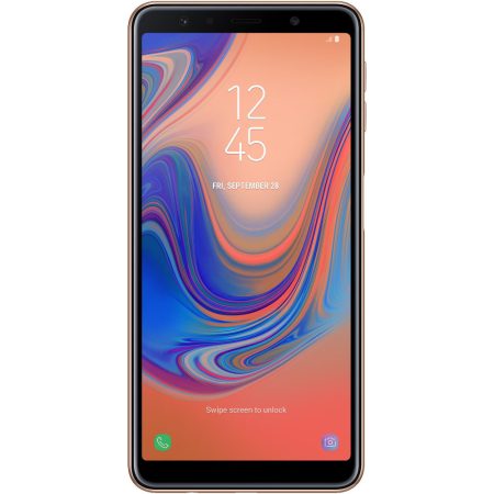Telefon mobil Samsung Galaxy A7 (2018),&nbsp;64GB, 4GB, Dual SIM, Auriu