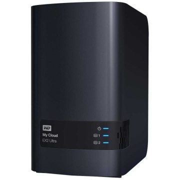 Network Storage WD My Cloud Expert Series EX2 Ultra, 8TB, 3.5", USB 3.0, Negru