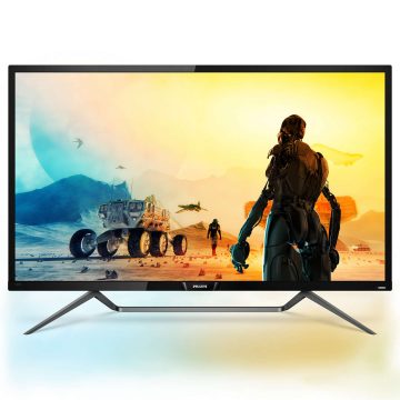 Monitor LED Philips 436M6VBPAB, 42.51", 4K UHD(3840 x 2160),&nbsp;VA, Display Port, HDMI, USB, FreeSync, HDR, Ambiglow, Boxe, Telecomanda, Negru