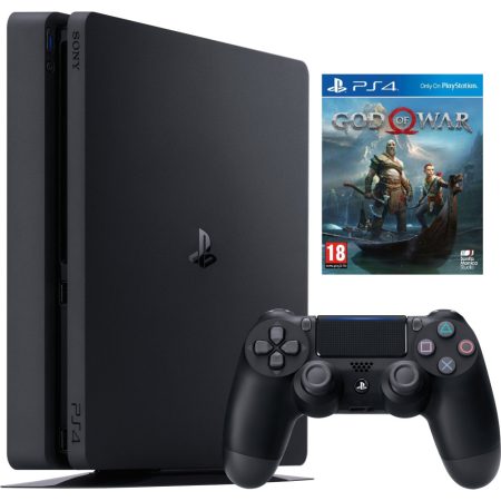 Consola Sony PS4 Slim (Playstation 4),&nbsp;500GB, Negru + Joc God of War