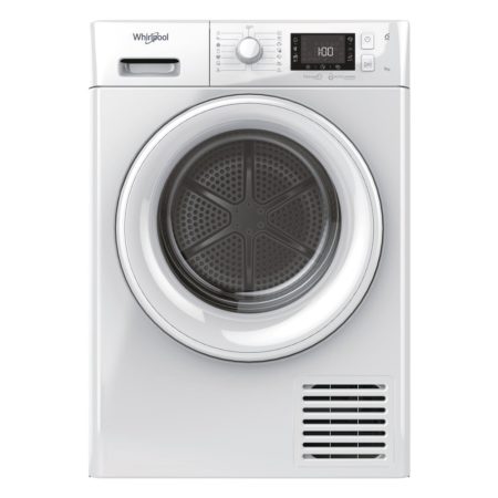 Uscator de rufe Whirlpool FTM229X2WSY EU FreshCare+, Pompa de caldura, 9 kg, Clasa A++