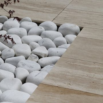 Pebbles Marmura Alba Thassos, 6-10 cm Sac 20 kg