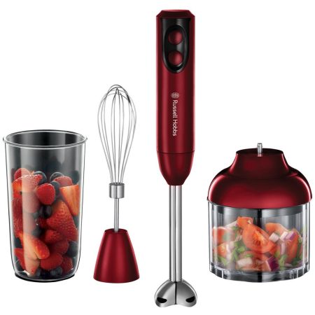 Mixer vertical Russell Hobbs 18986-56 Desire, 400 W, 0.5 l, 2 viteze, Rosu