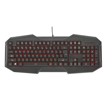 Tastatura gaming Trust GXT 830, Iluminata, Negru