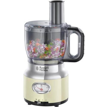 Robot de bucatarie Russell Hobbs 25182-56, 850 W, 2 viteze + Puls, bol 1.7 l, Crem