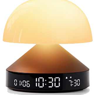 Lampa led si ceas - Mina Sunrise - Galben