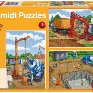 Puzzle 3 x 24 piese - Pe santier