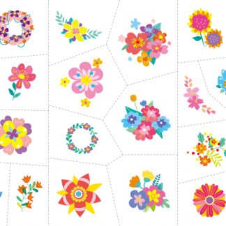 Stickere pentru unghii si tatuaje - Flori