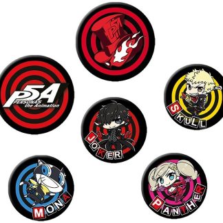 Set 6 insigne - Persona 5 - Phantom Thieves Chibi