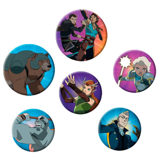Set 6 insigne - The Legend of Vox Machina - Characters