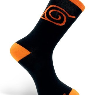 Sosete - Naruto Shippuden - Black & Orange - Konoha