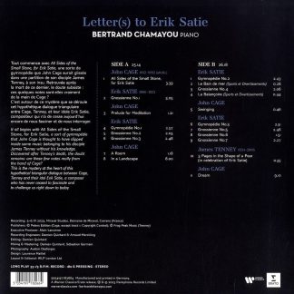 Letter(s) To Erik Satie - Vinyl