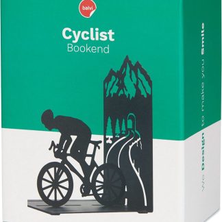 Suport lateral carti - Ciclist - Negru