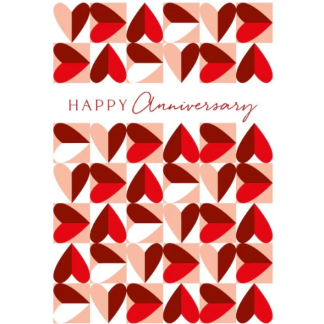 Felicitare - Happy Anniversary Hearts