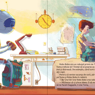 Robo Bobo isi face curaj