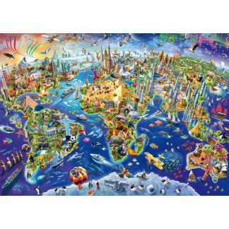 Puzzle 1000 piese - Discover the World