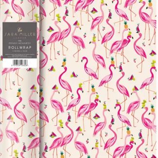 Hartie de impachetat - Celebrating Flamingos