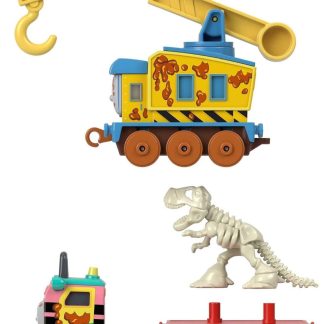 Jucarie - Thomas - Locomotiva cu vagon push along si Dino