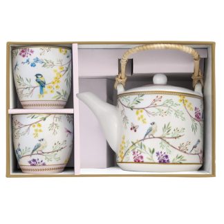 Set ceainic cu 2 cesti - Birds Melody