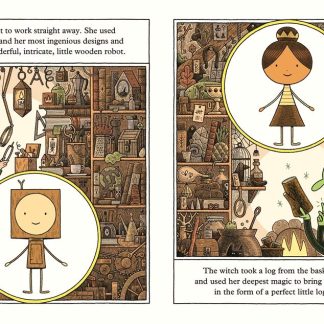 The Little Wooden Robot and the Log Princess