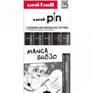 Set 3 linere si 2 markere - Uni Pin - Manga Shojo